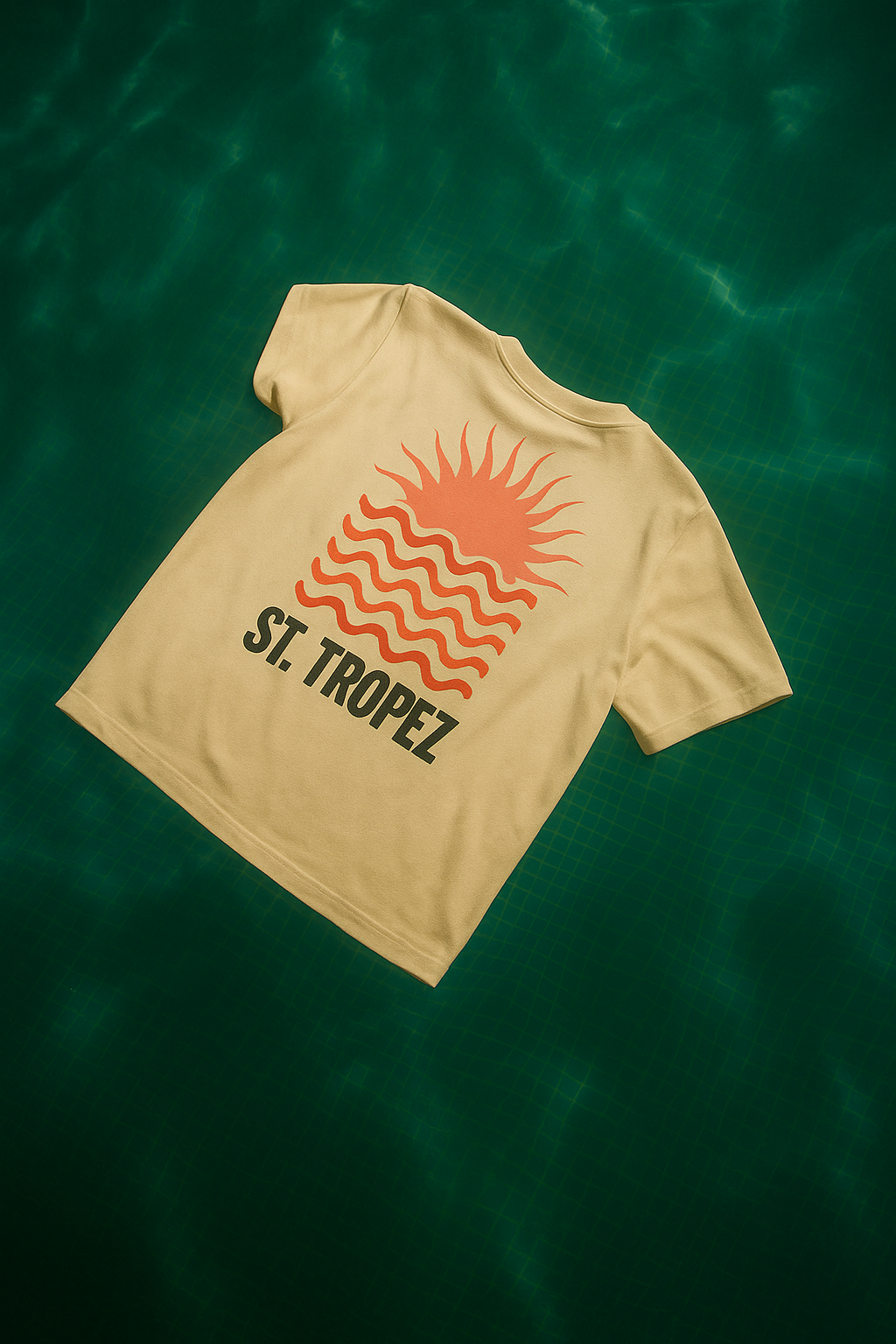 St. Tropez Sunset White Tee