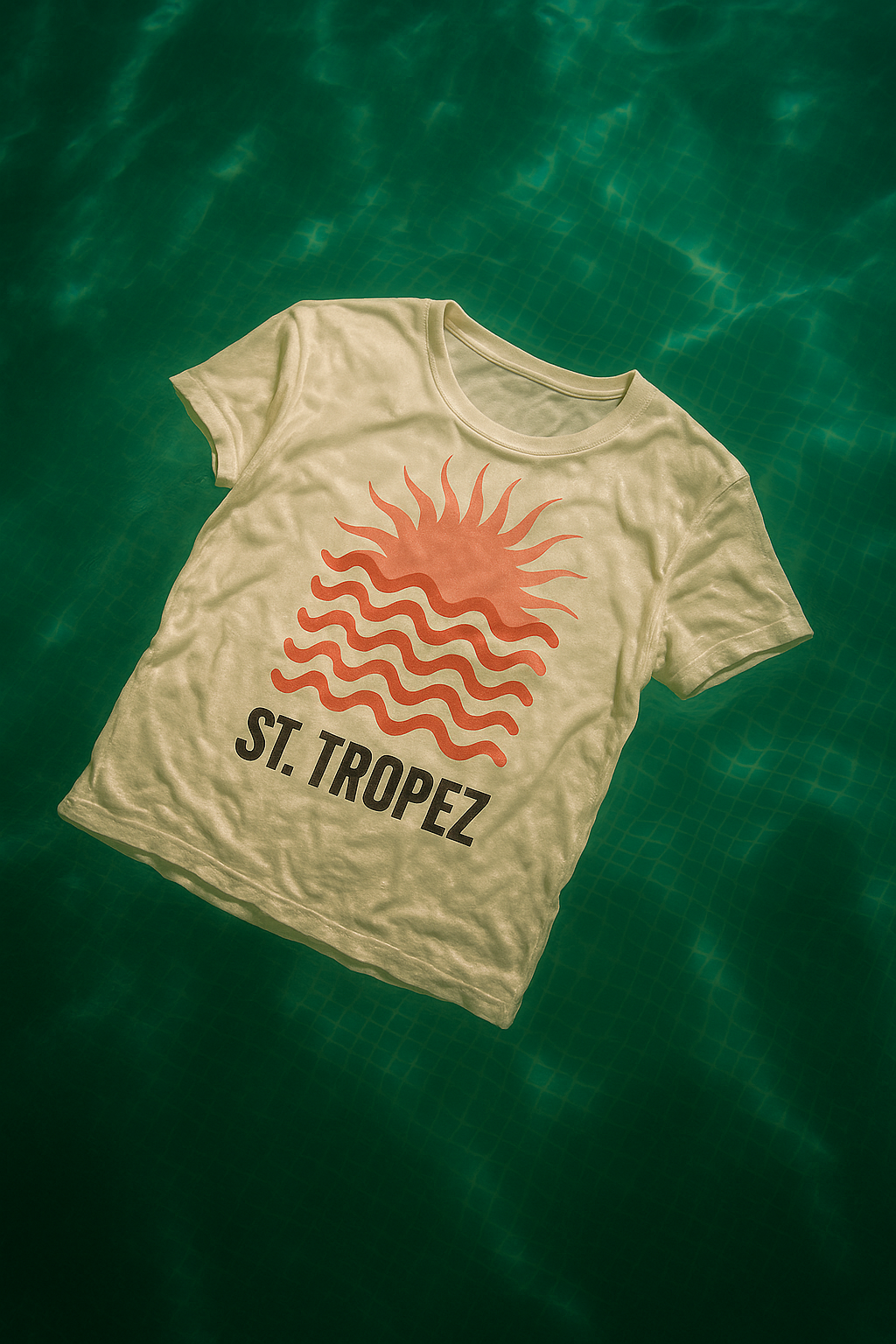 St. Tropez Sunset White Tee