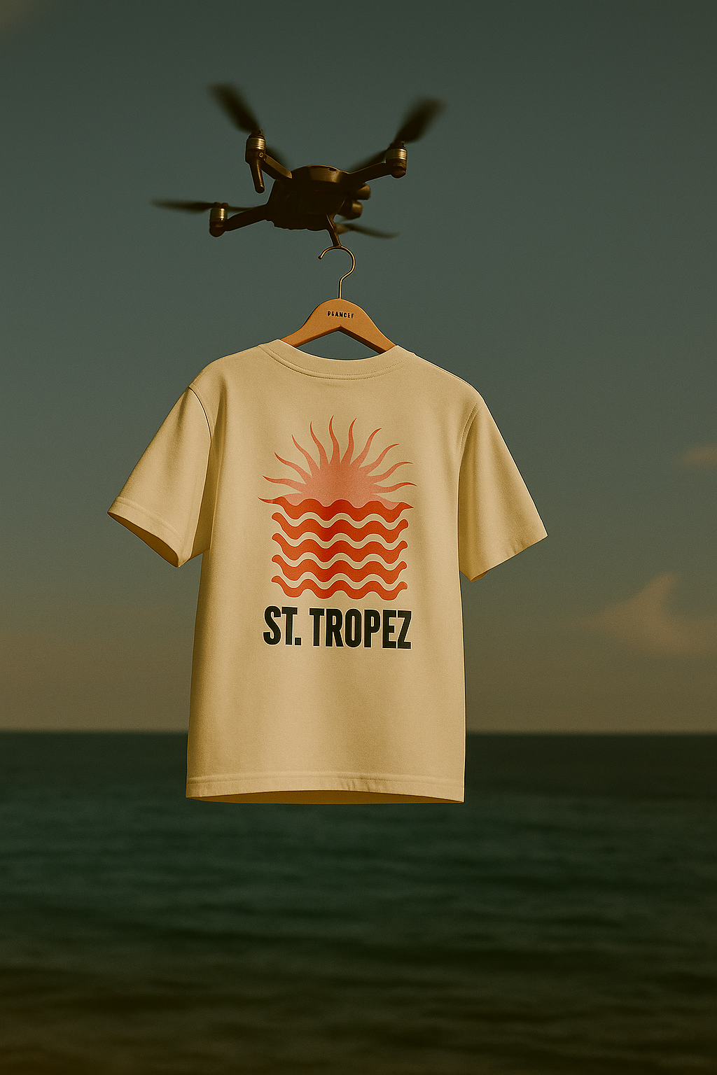 St. Tropez Sunset White Tee