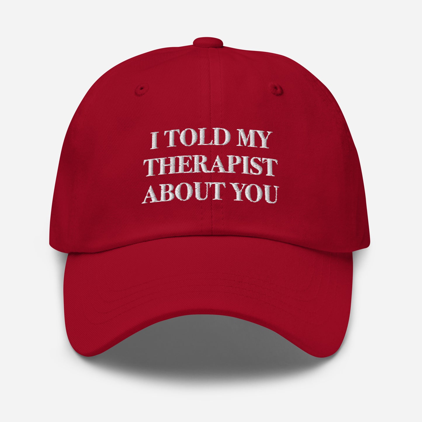 I Told My Therapist About You Hat