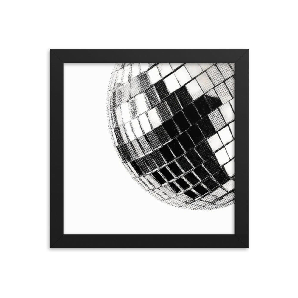 Disco Ball Framed Poster