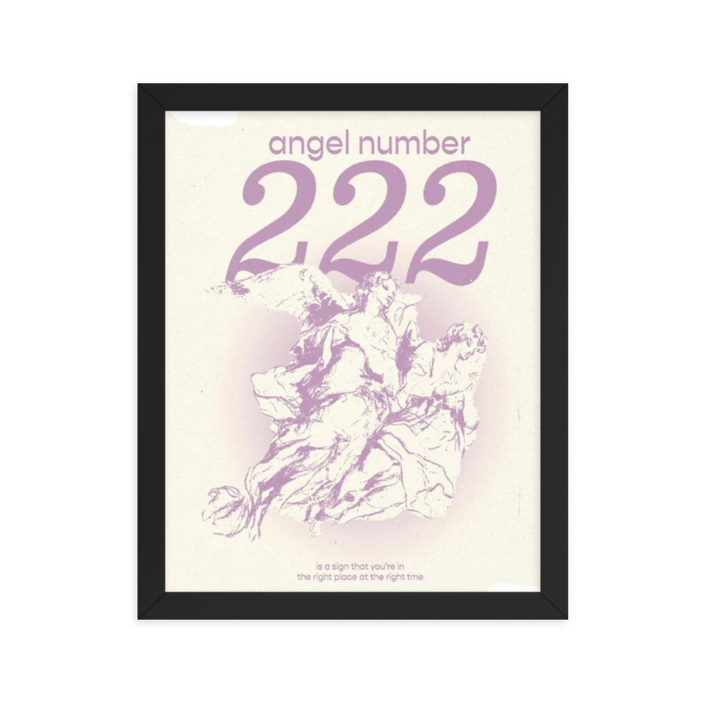 Angel Number 222 Framed Poster