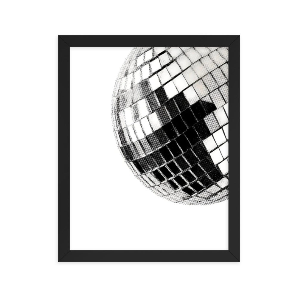 Disco Ball Framed Poster