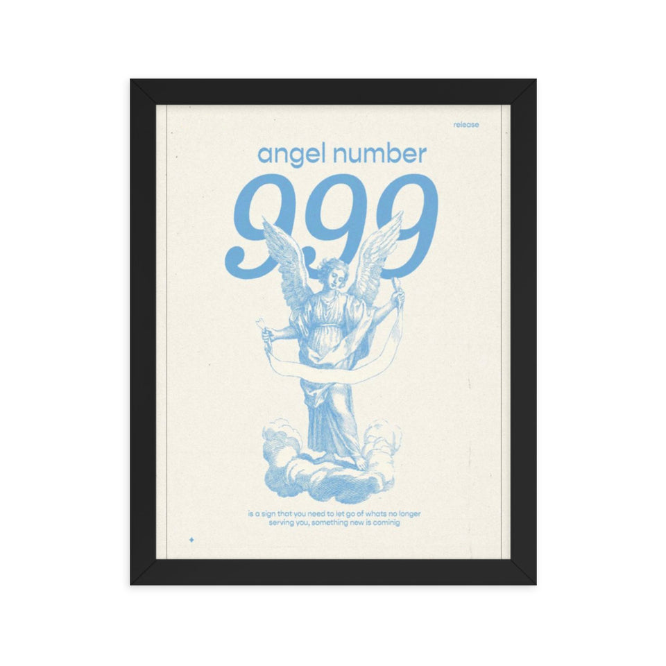 Angel Number 999 Framed Poster