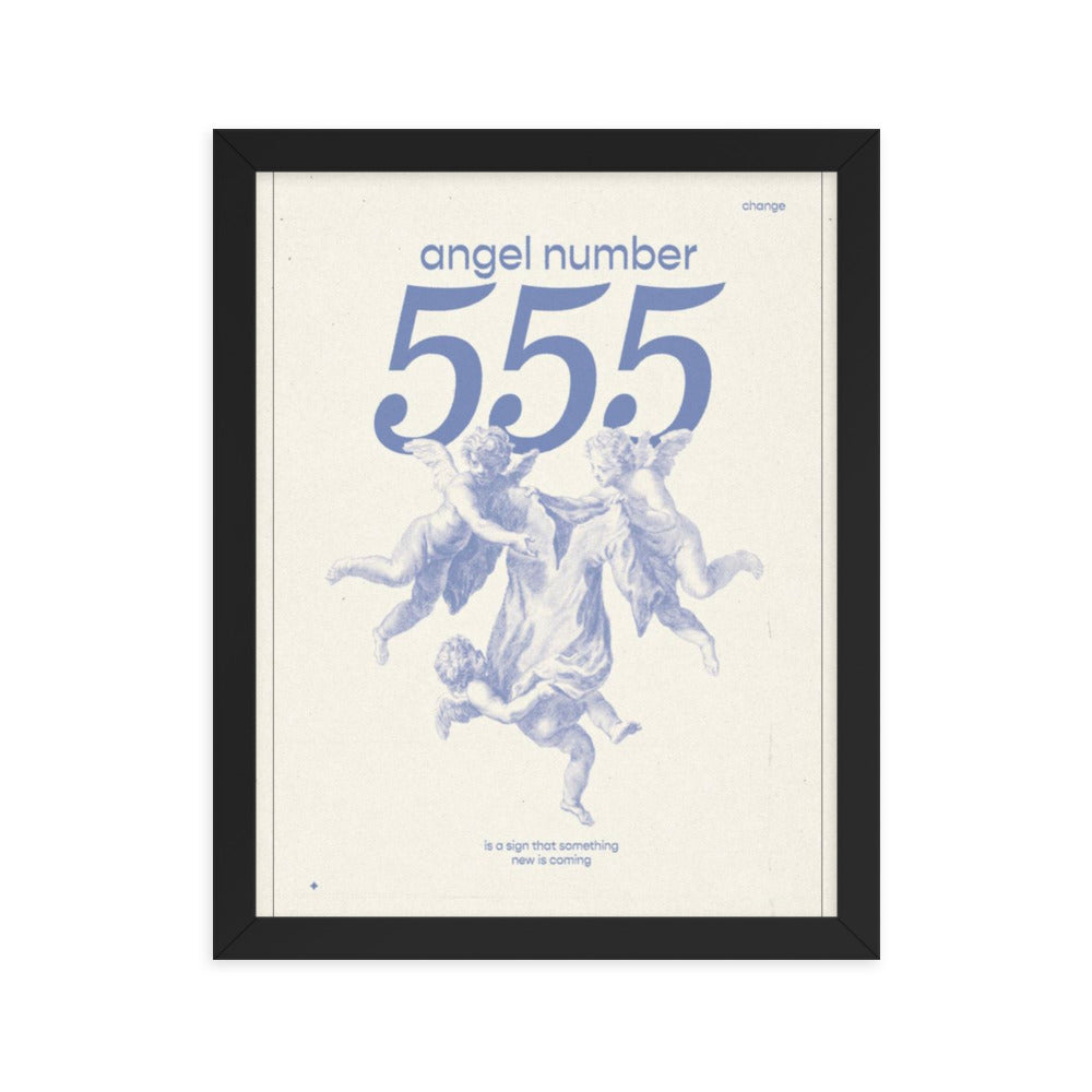 Angel Number 555 Framed Poster