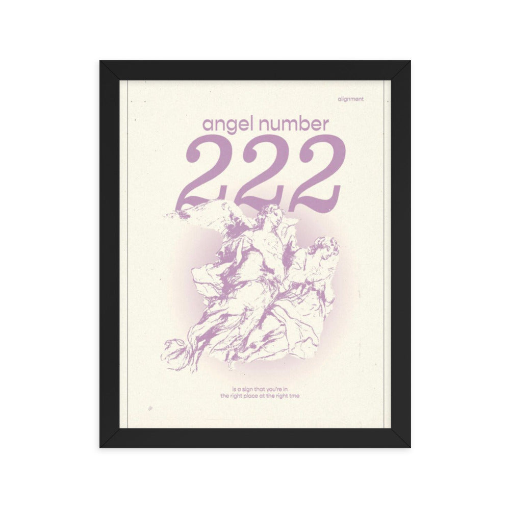 Angel Number 222 Framed Poster