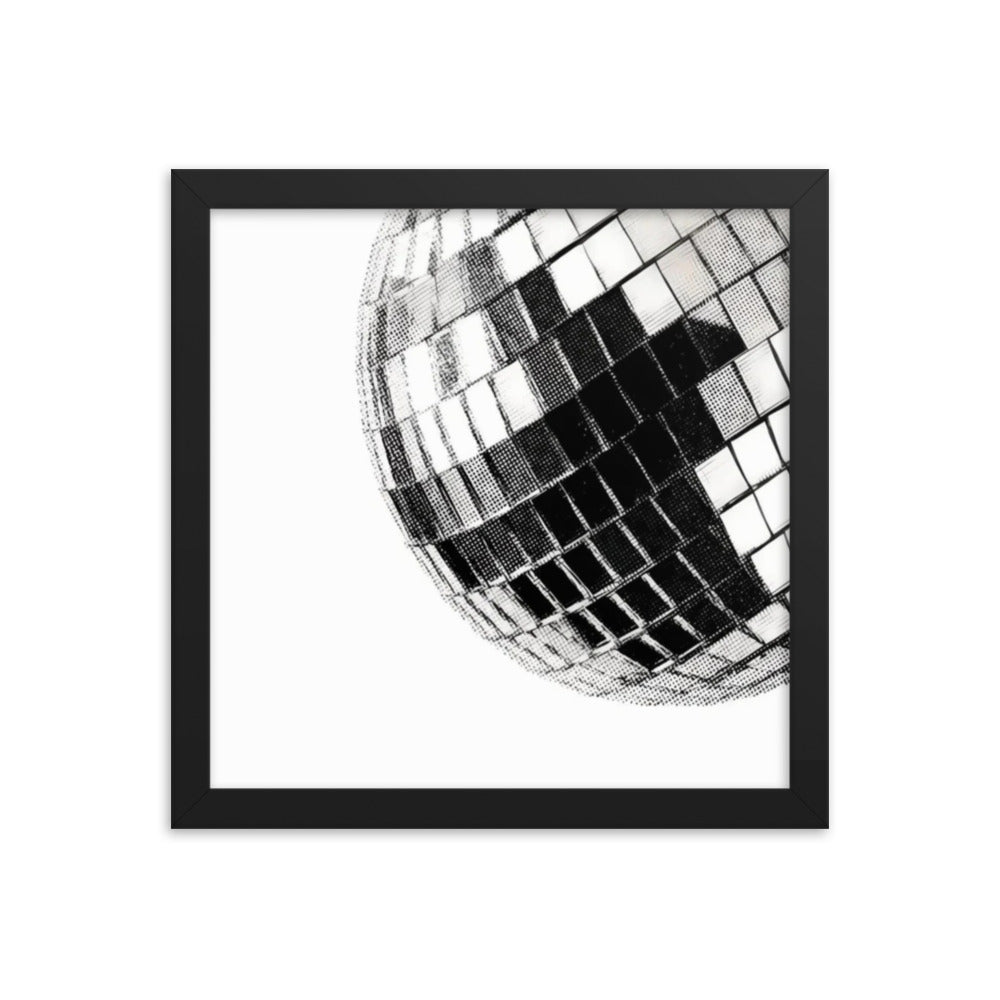 Disco Ball Framed Poster