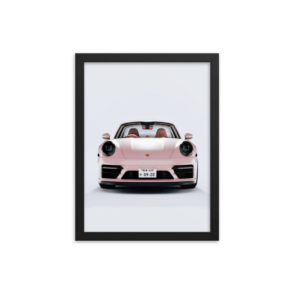 Pink Porsche Framed Print