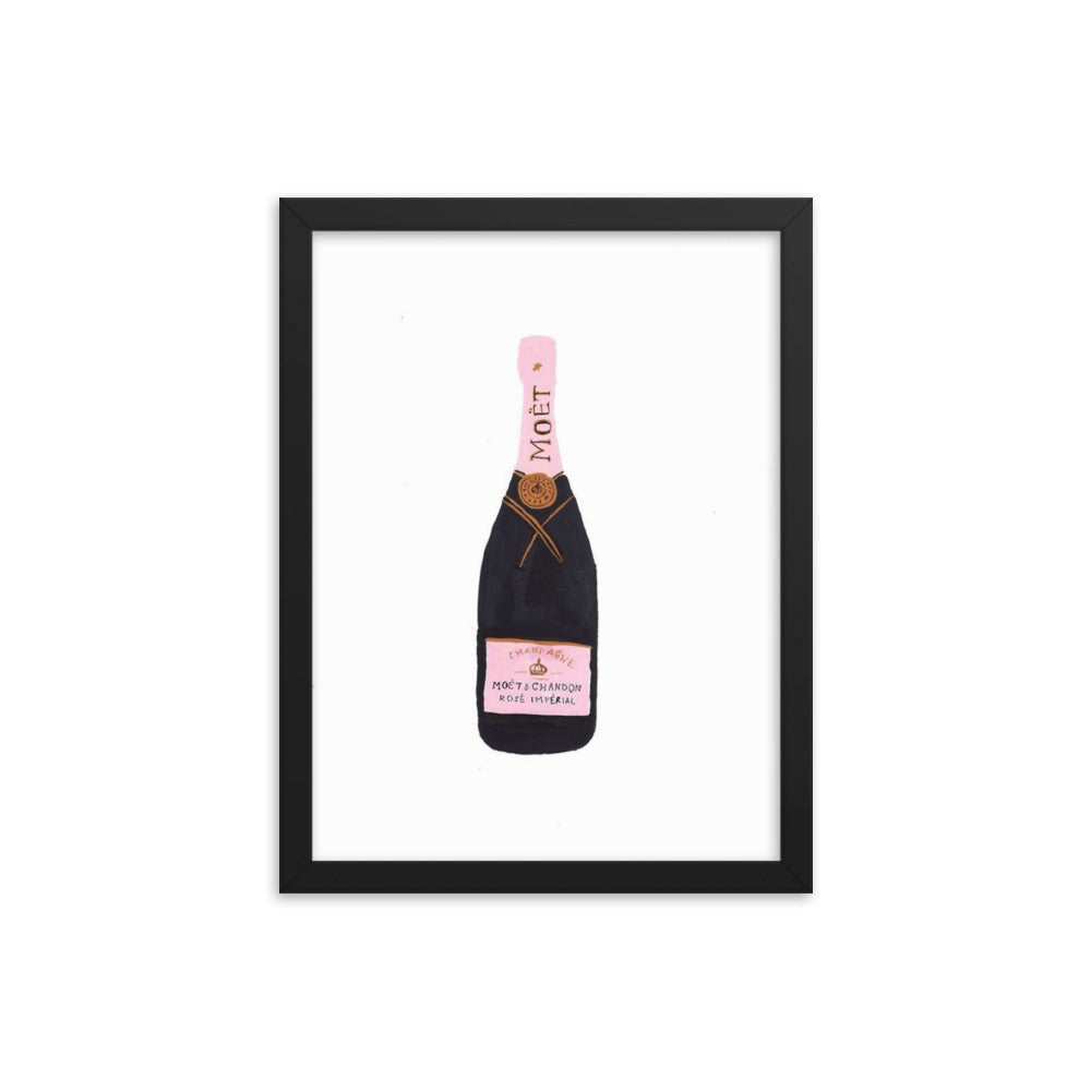 Champagne Framed Poster