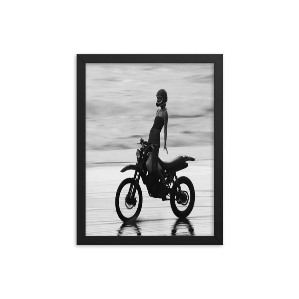 Chic Biker Framed Poster