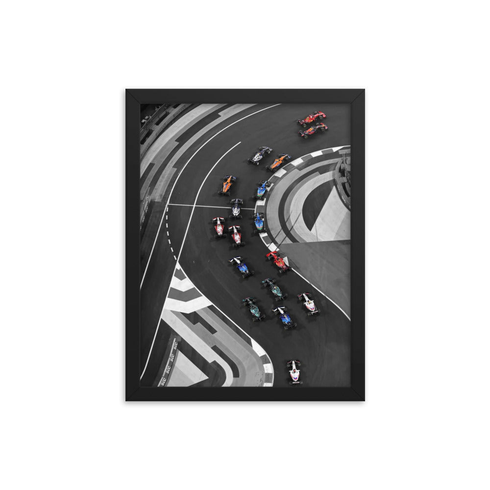 F1 Race  Framed Poster