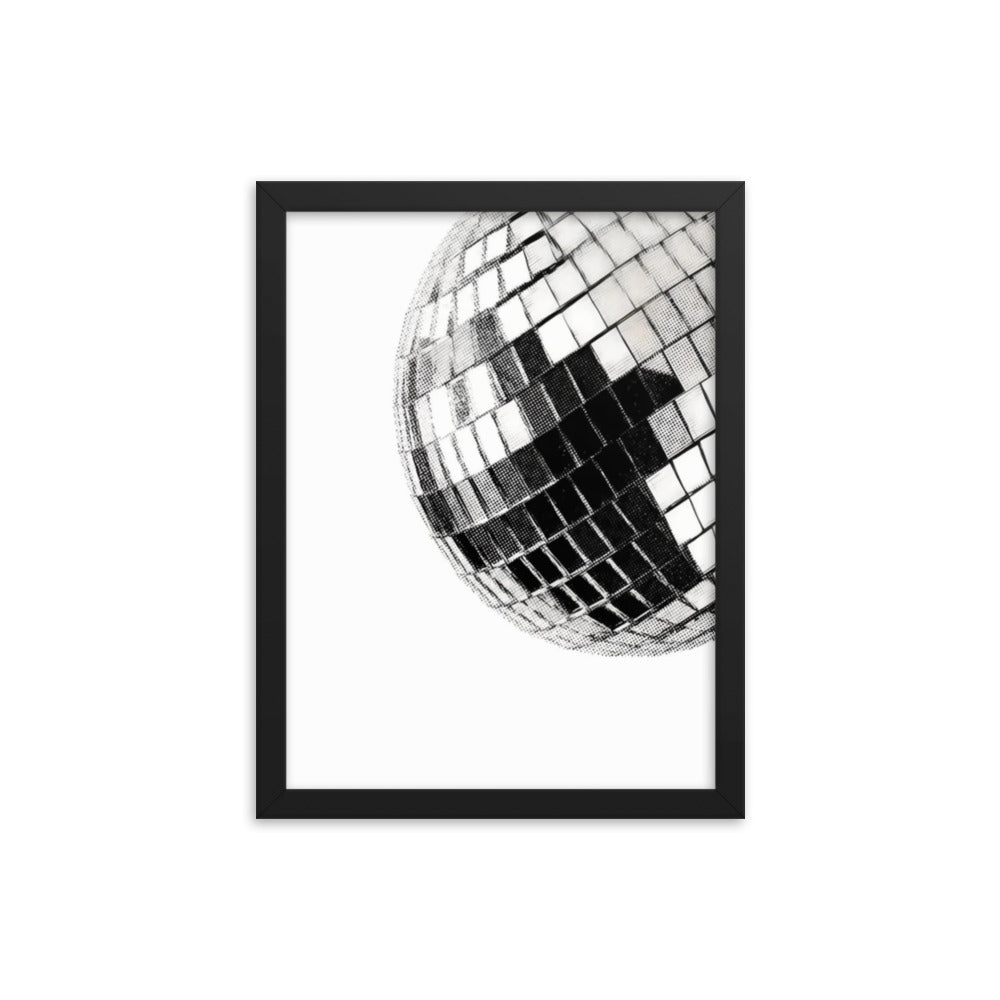 Disco Ball Framed Poster