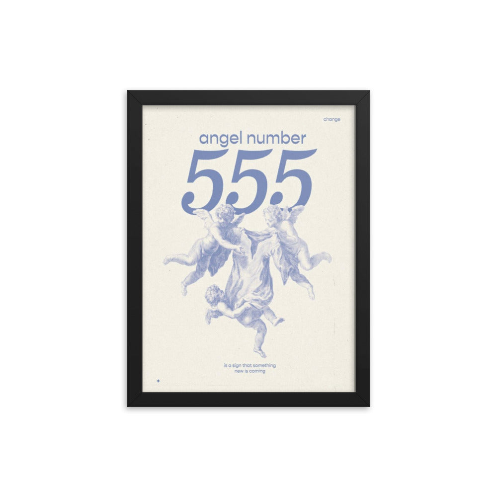 Angel Number 555 Framed Poster