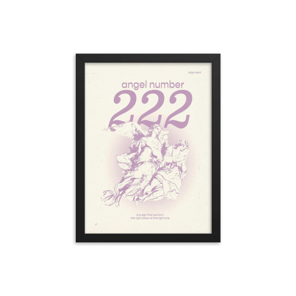 Angel Number 222 Framed Poster