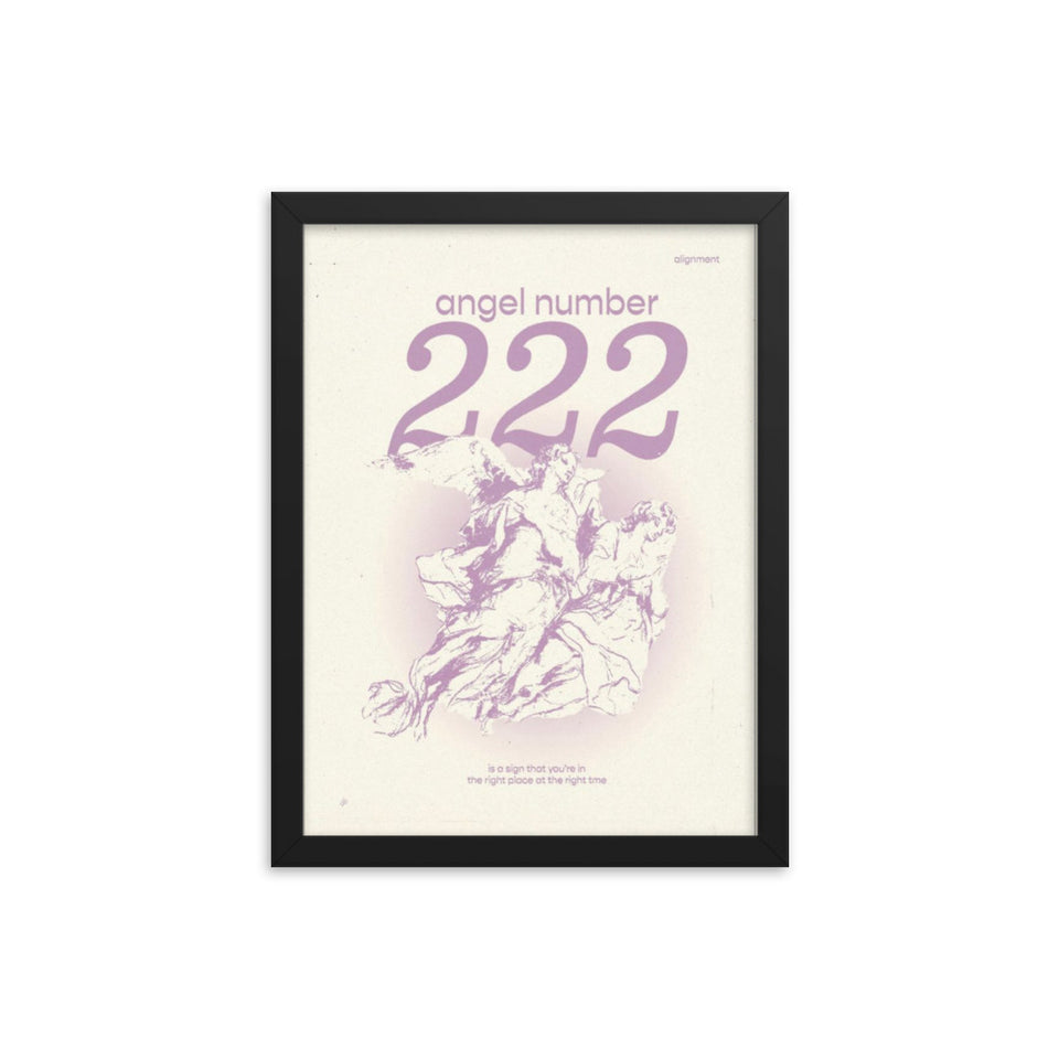 Angel Number 222 Framed Poster