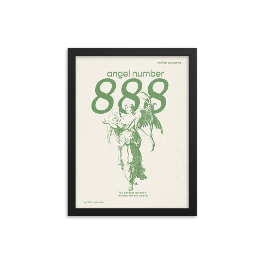 Angel Number 888 Framed Poster