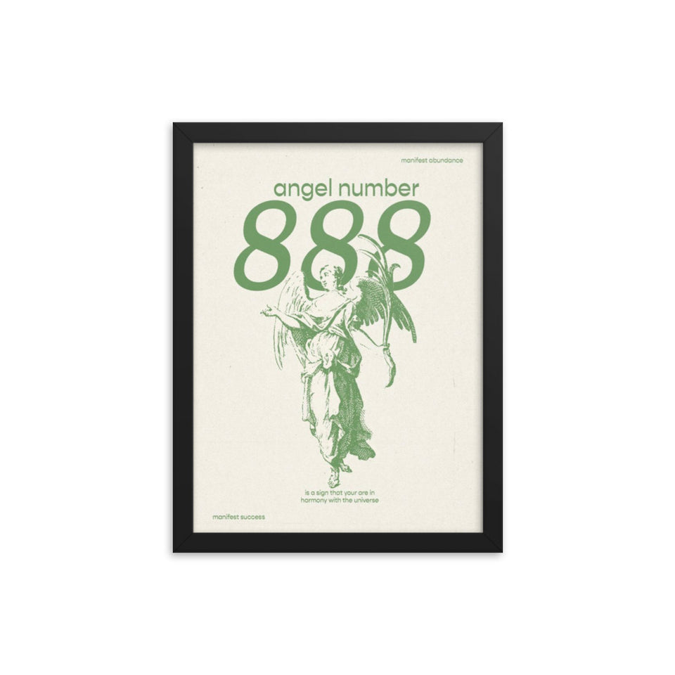 Angel Number 888 Framed Poster