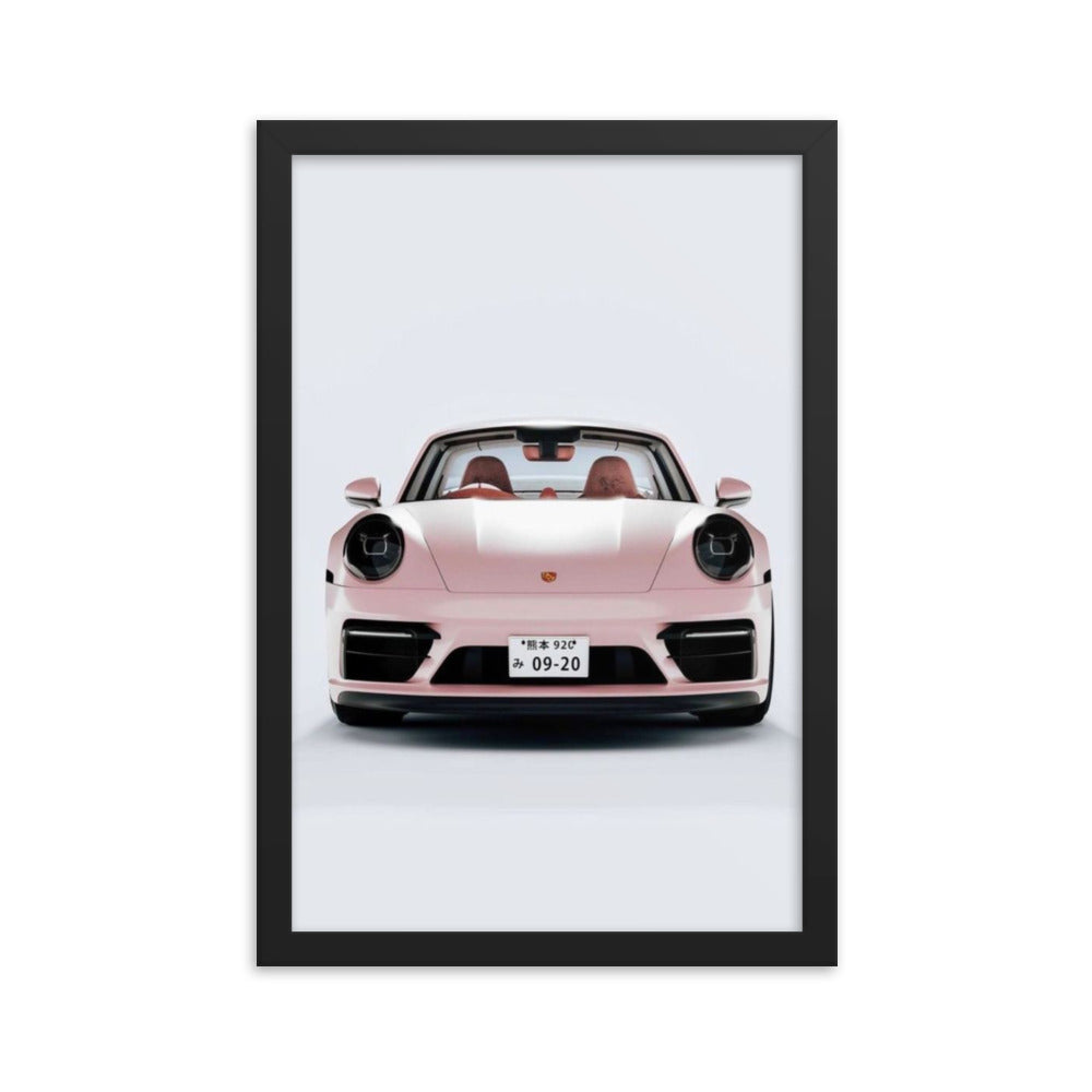 Pink Porsche Framed Print