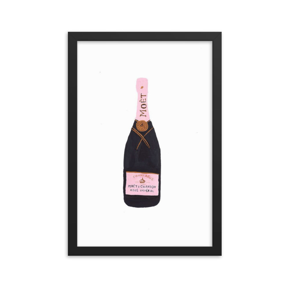 Champagne Framed Poster