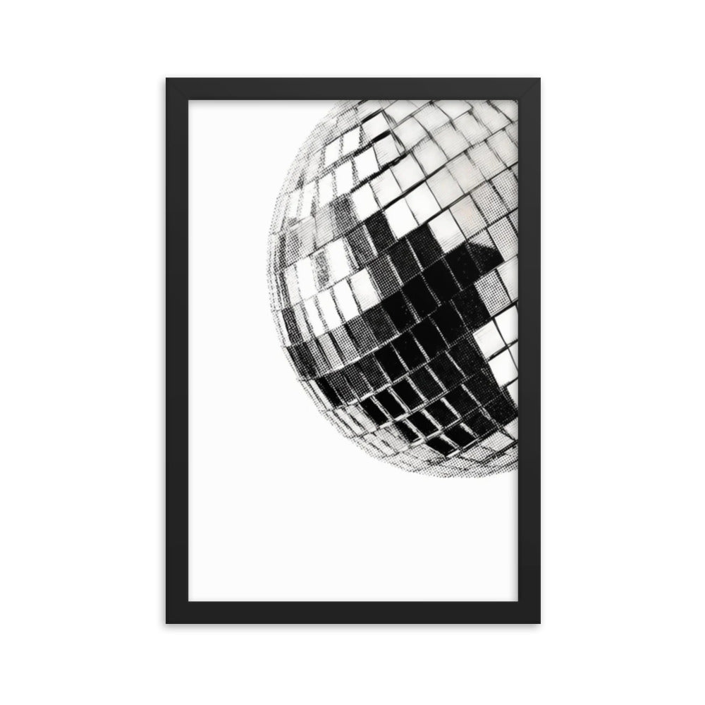 Disco Ball Framed Poster