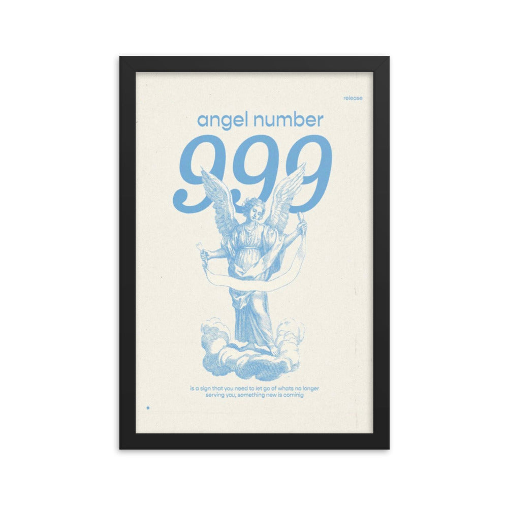 Angel Number 999 Framed Poster