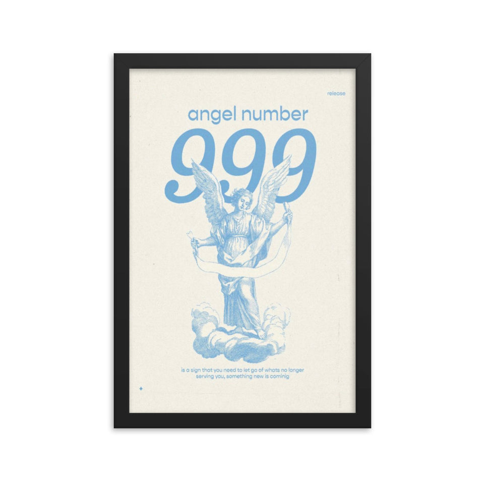 Angel Number 999 Framed Poster