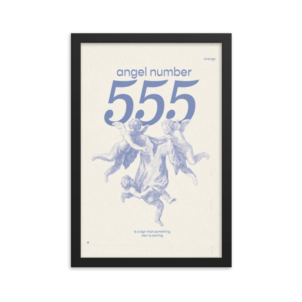 Angel Number 555 Framed Poster