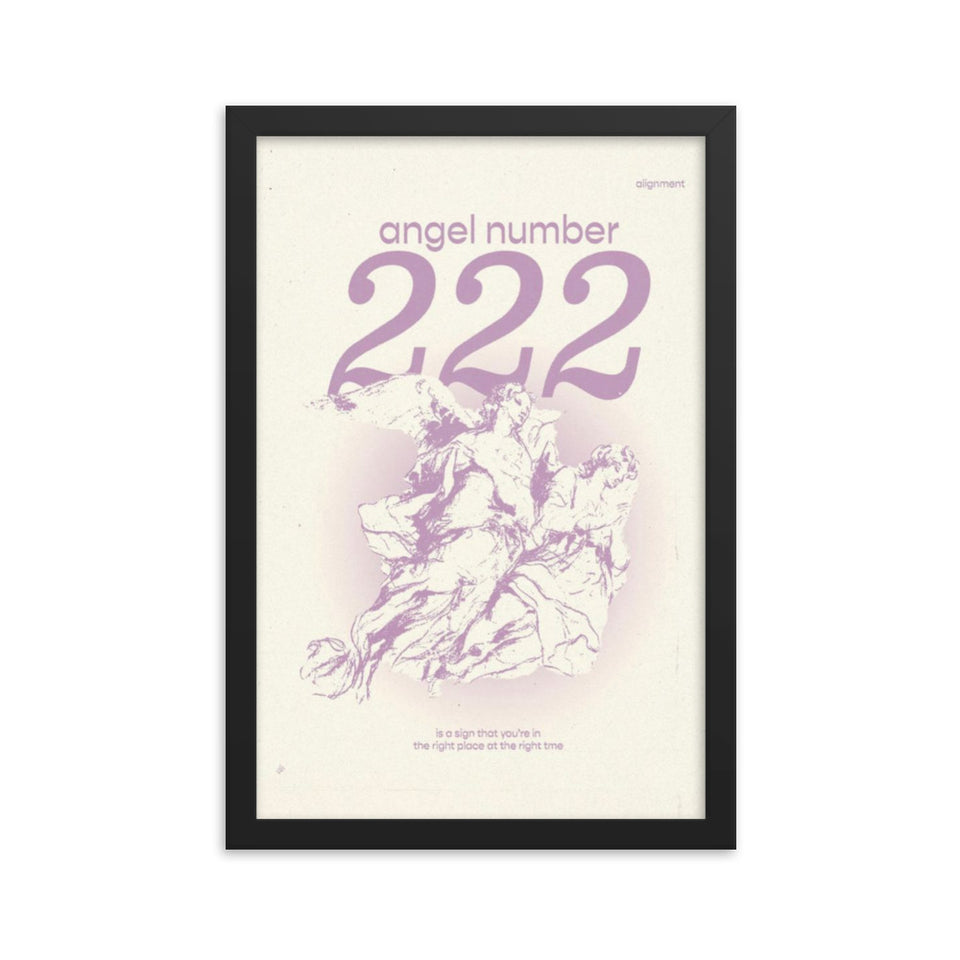 Angel Number 222 Framed Poster