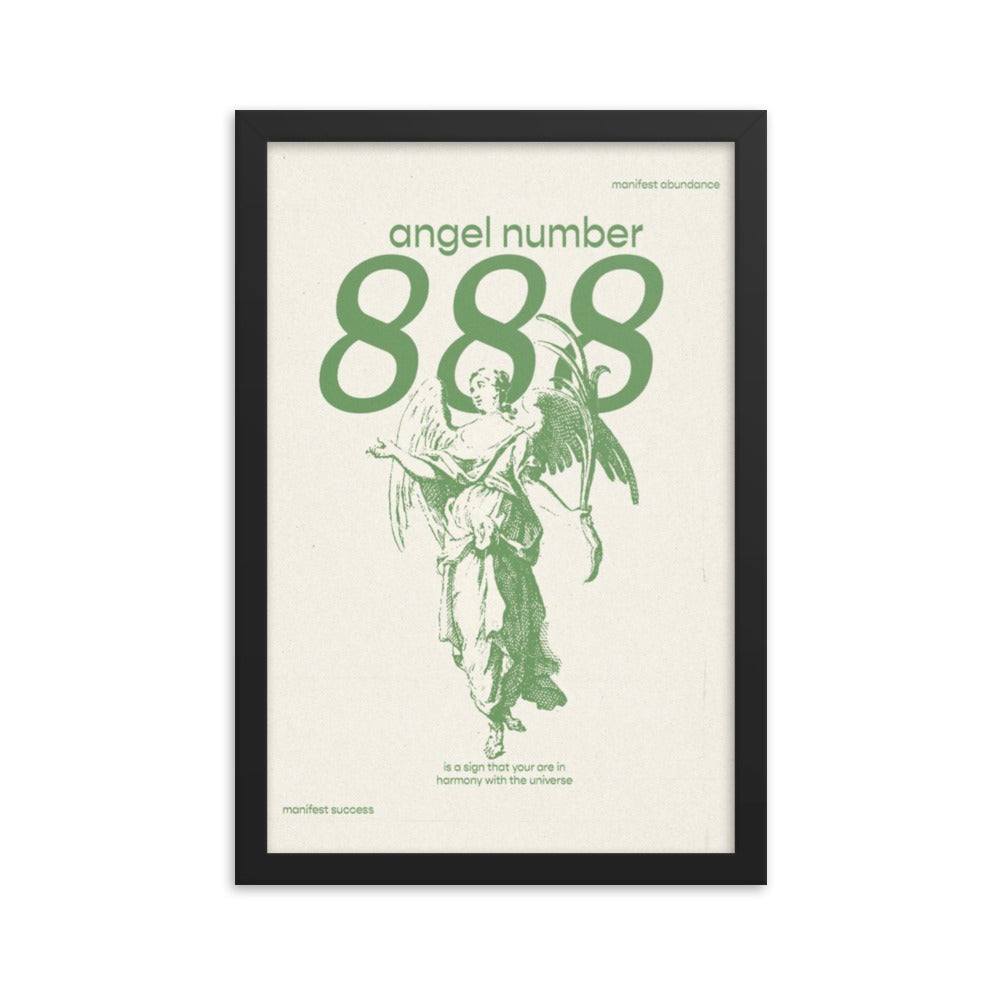 Angel Number 888 Framed Poster