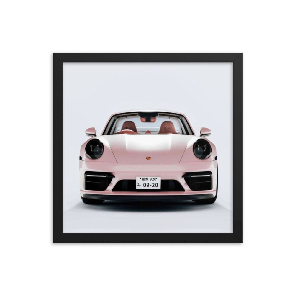 Pink Porsche Framed Print