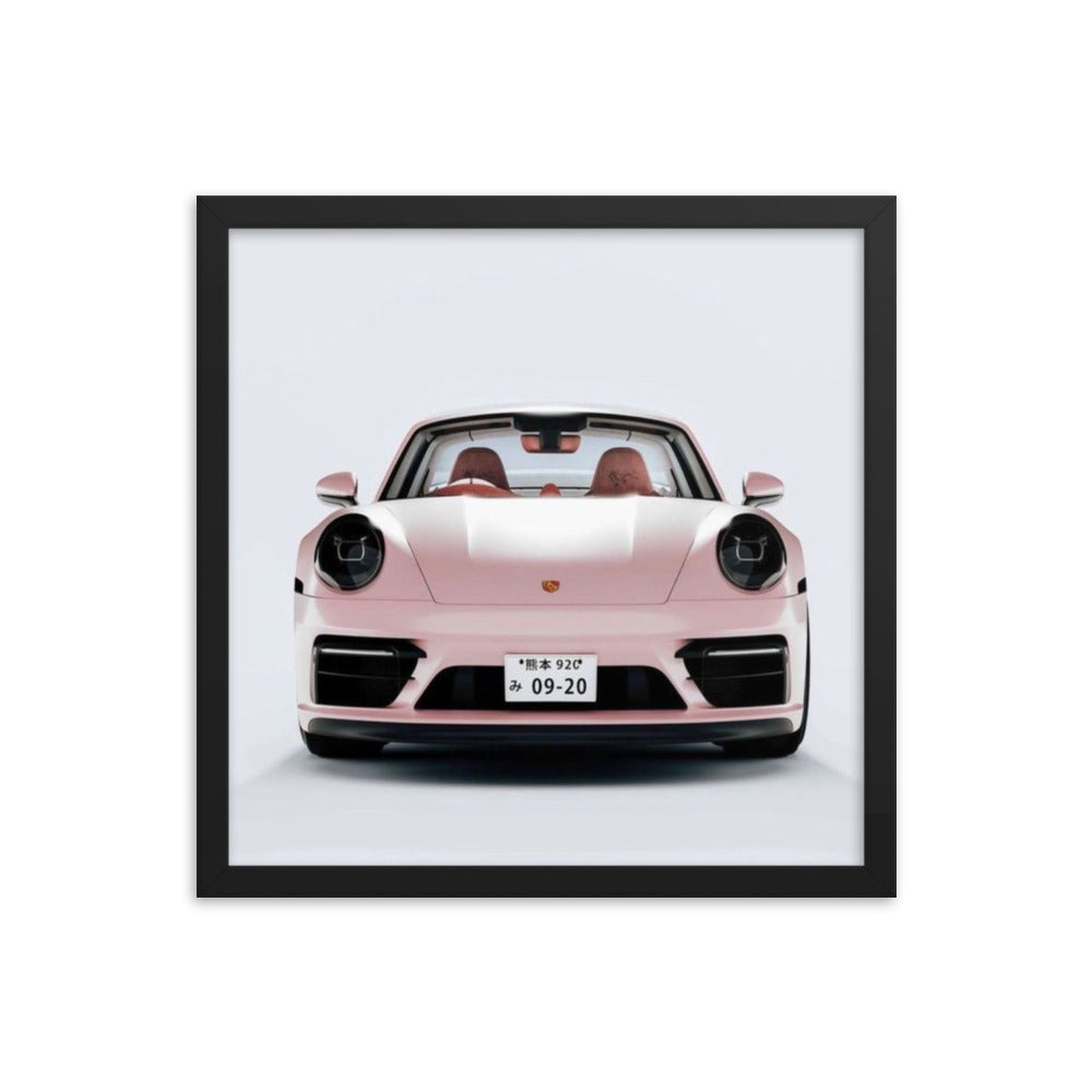 Pink Porsche Framed Print