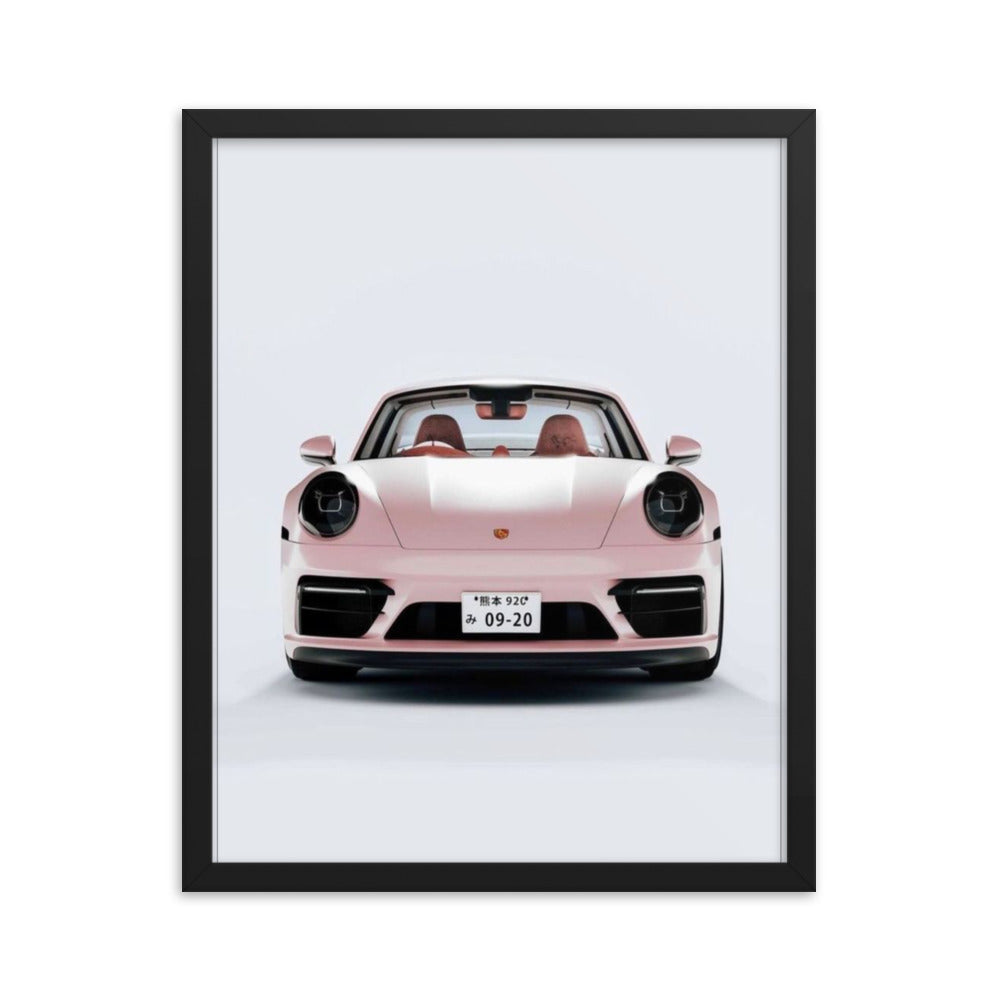 Pink Porsche Framed Print