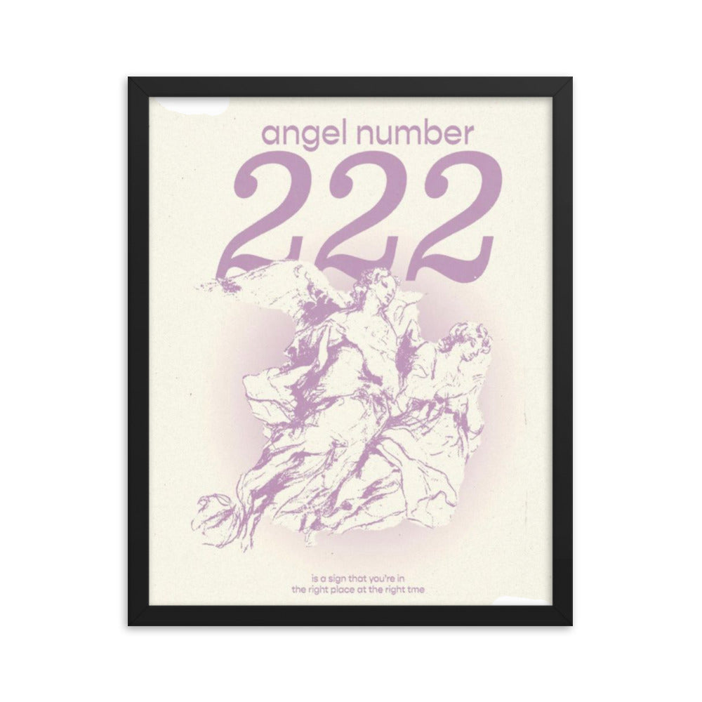 Angel Number 222 Framed Poster