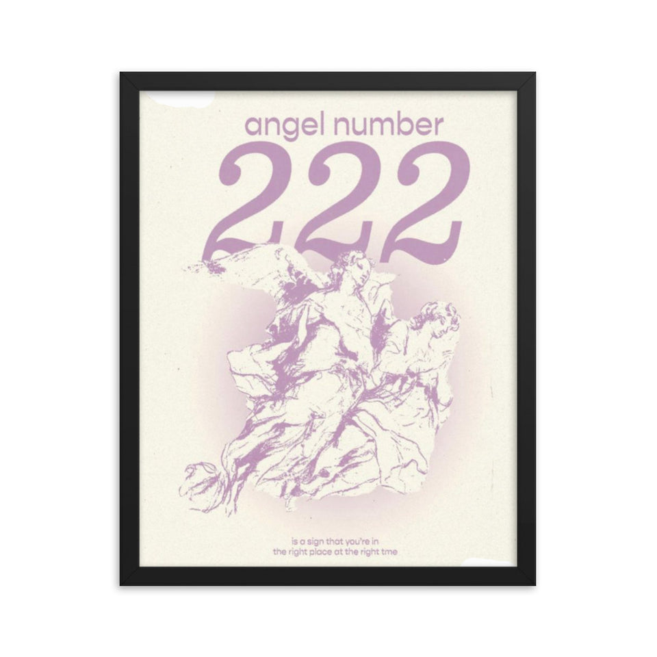 Angel Number 222 Framed Poster