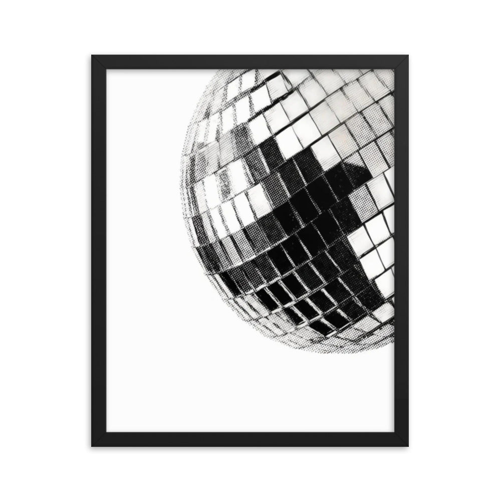 Disco Ball Framed Poster