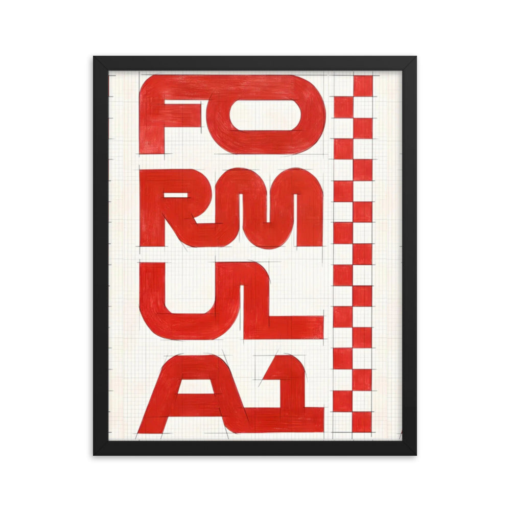 F1 Framed Poster