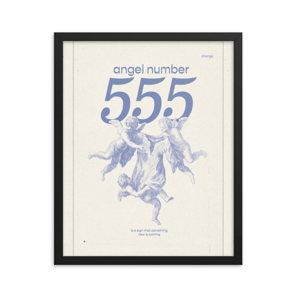 Angel Number 555 Framed Poster