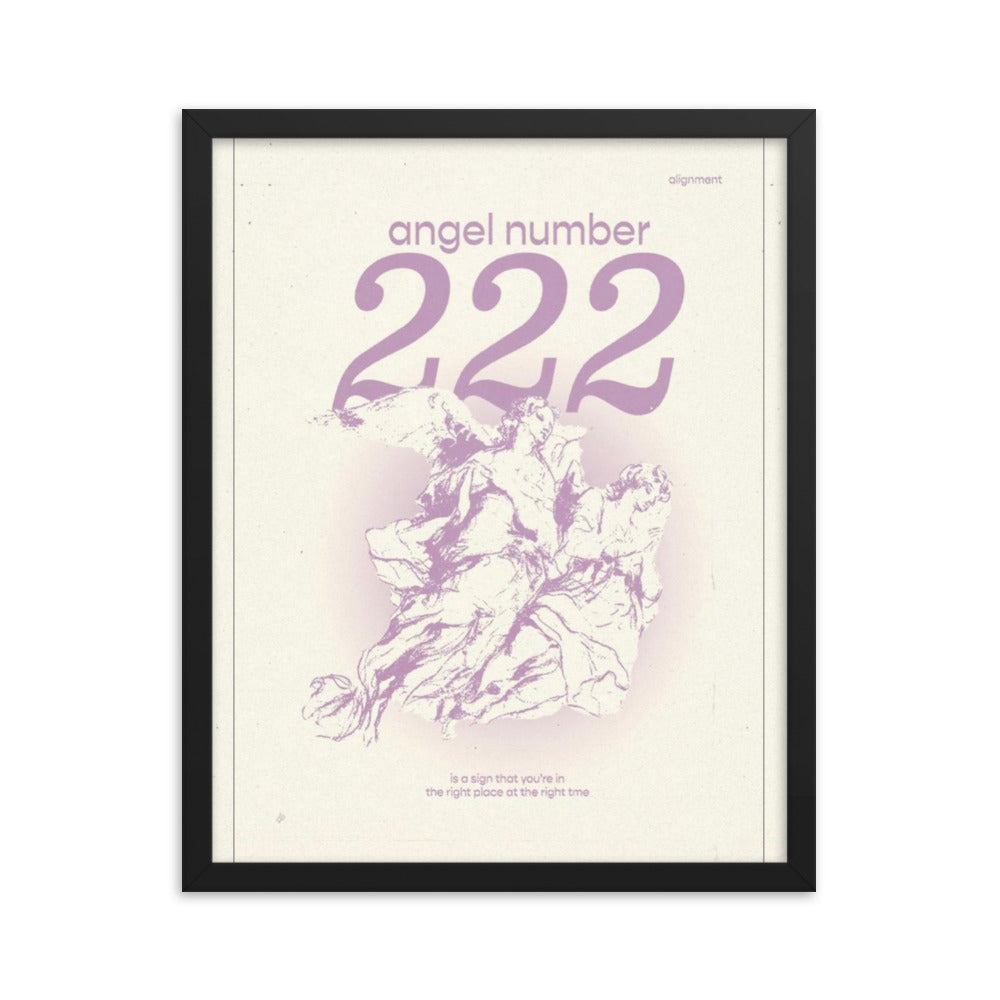 Angel Number 222 Framed Poster