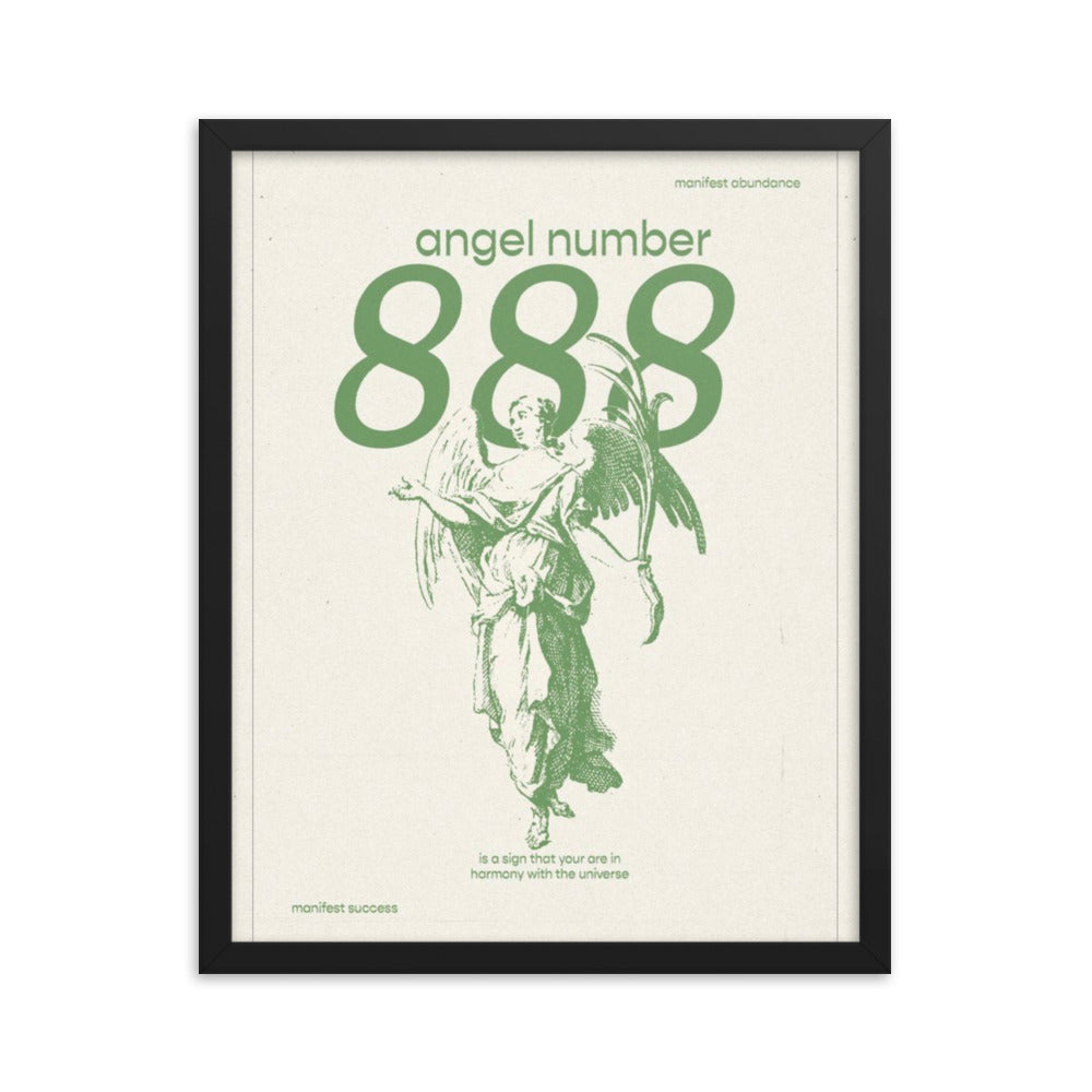 Angel Number 888 Framed Poster