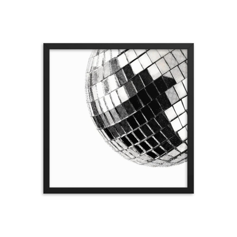 Disco Ball Framed Poster