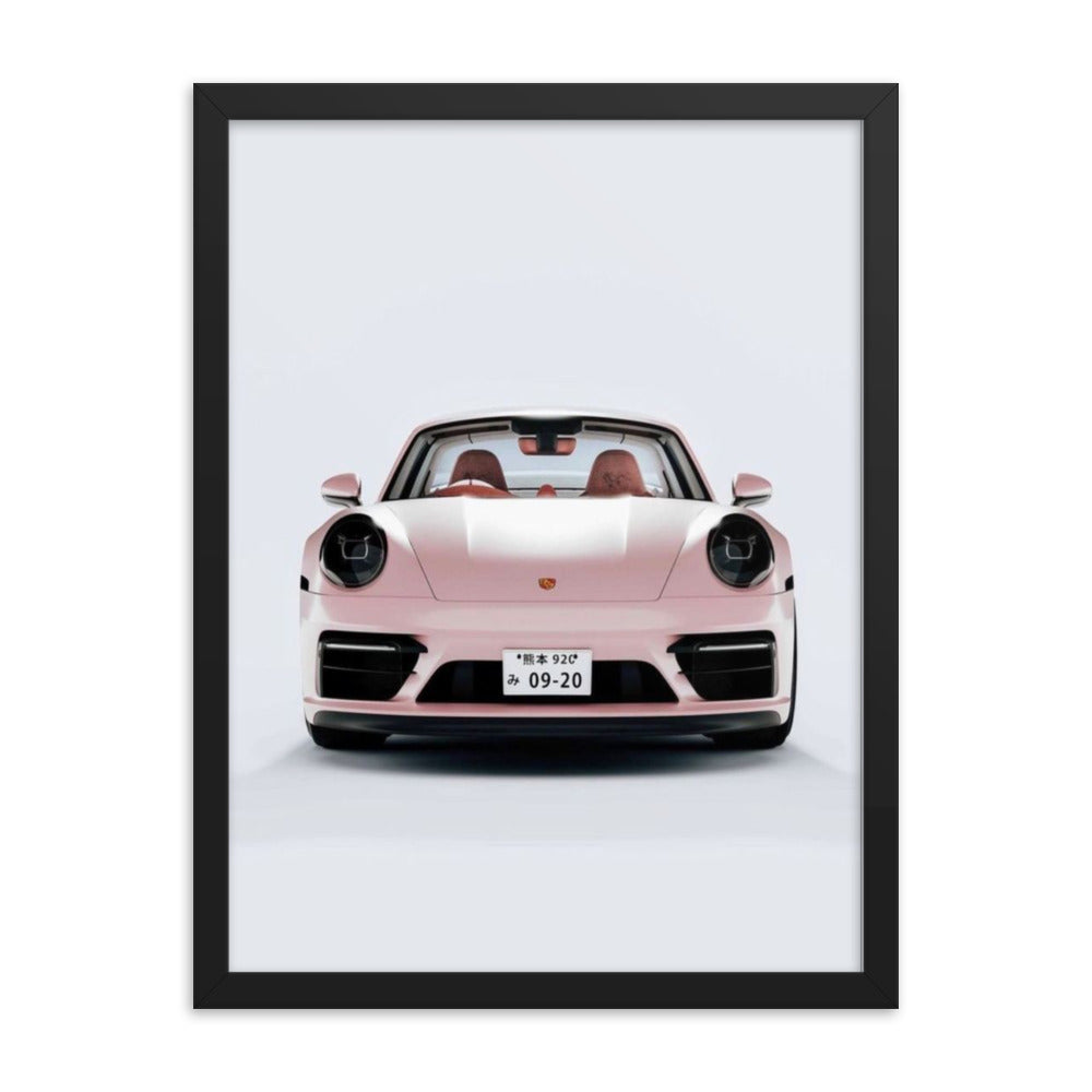 Pink Porsche Framed Print