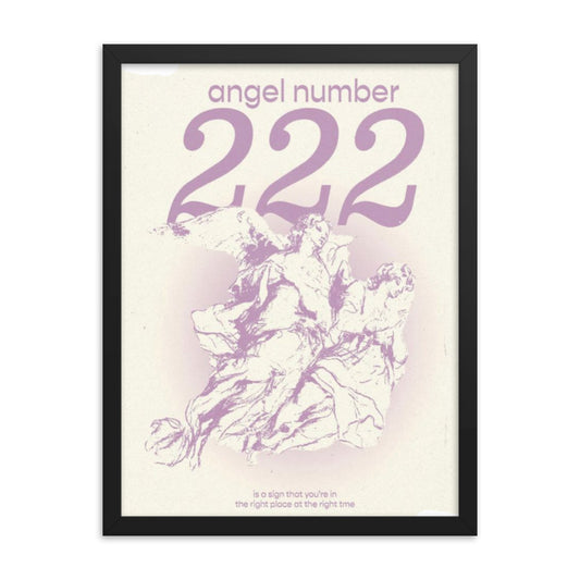 Angel Number 222 Framed Poster