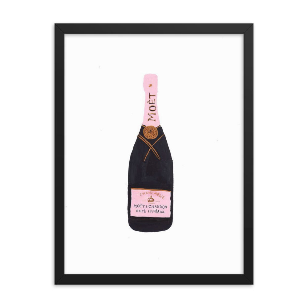 Champagne Framed Poster