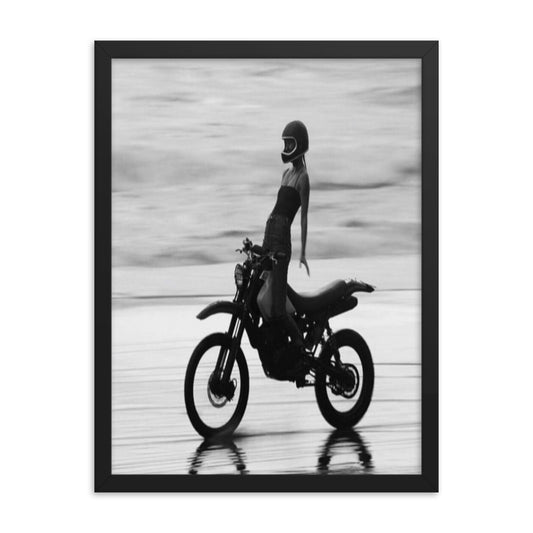 Chic Biker Framed Poster