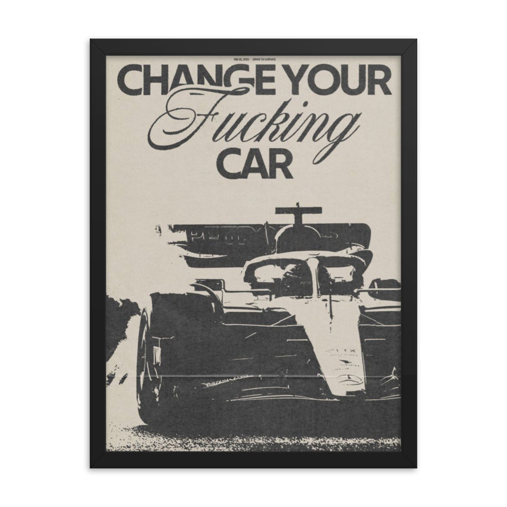 Race Car Framed Poster