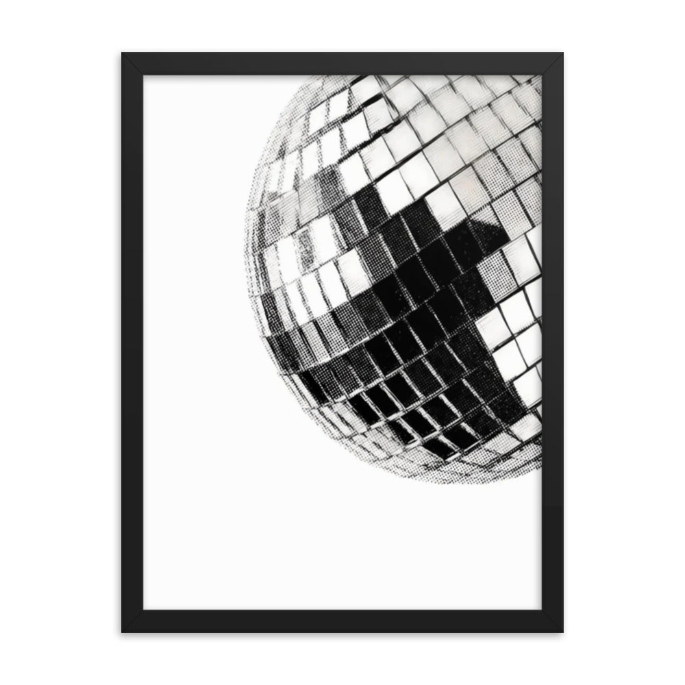 Disco Ball Framed Poster