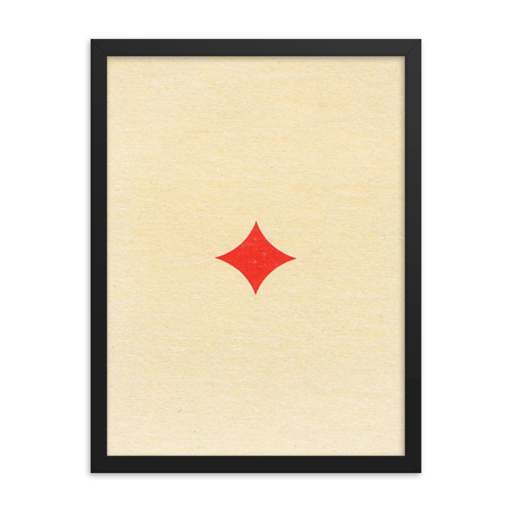 Lone Diamond Framed Poster