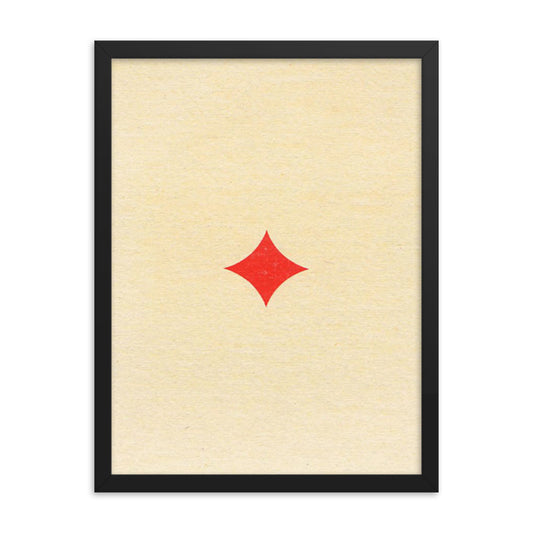 Lone Diamond Framed Poster