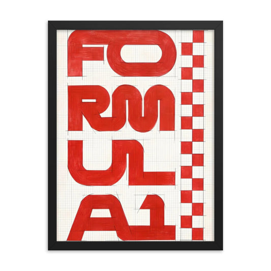 F1 Framed Poster