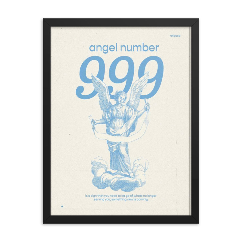 Angel Number 999 Framed Poster